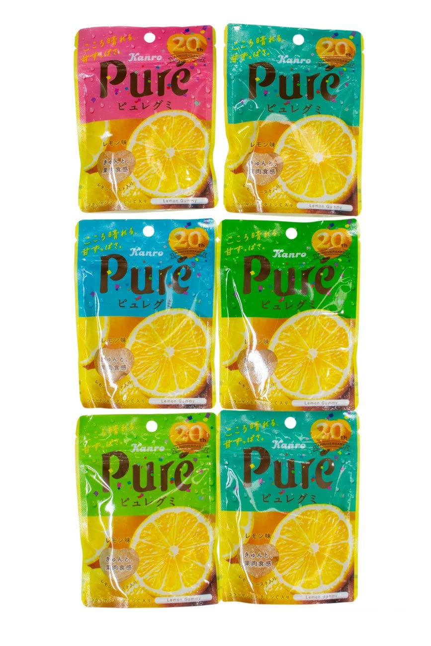 Amazon.com : Kanro Pure Gummy Series (Lemon, Pack of 6) : Grocery